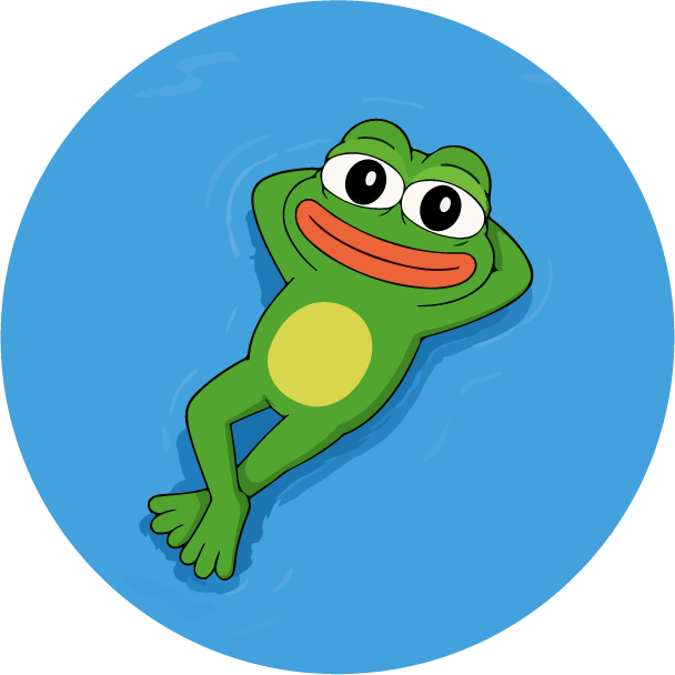 Toady the frog relaxing